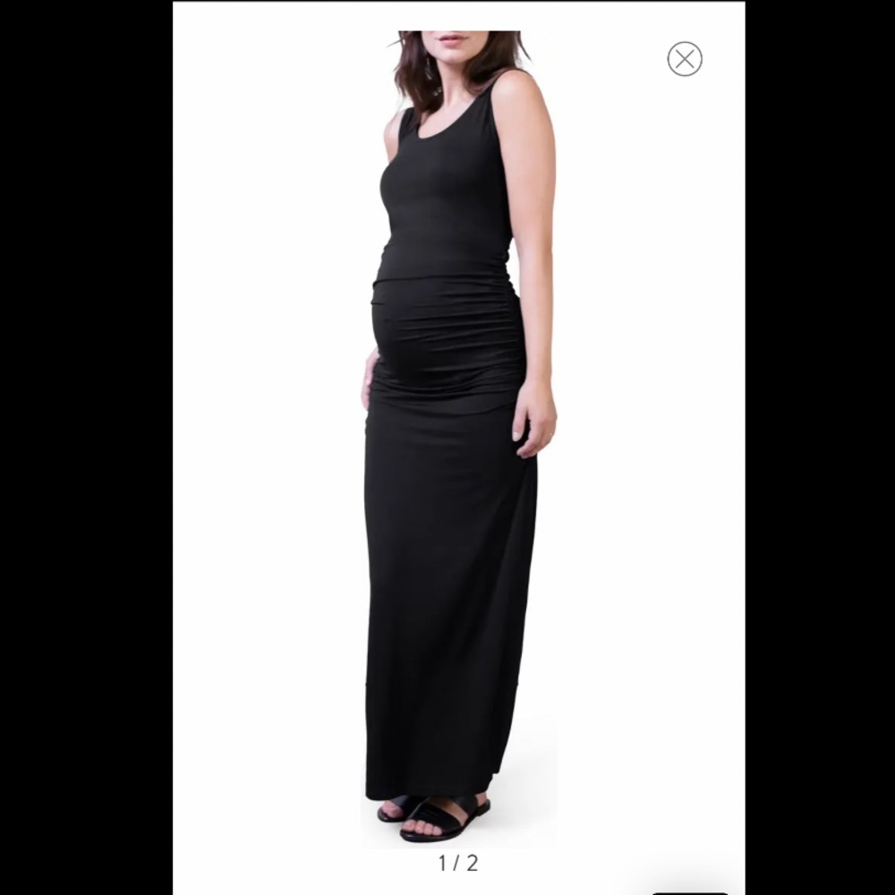 'Lisle' Maternity Maxi Tank Dress